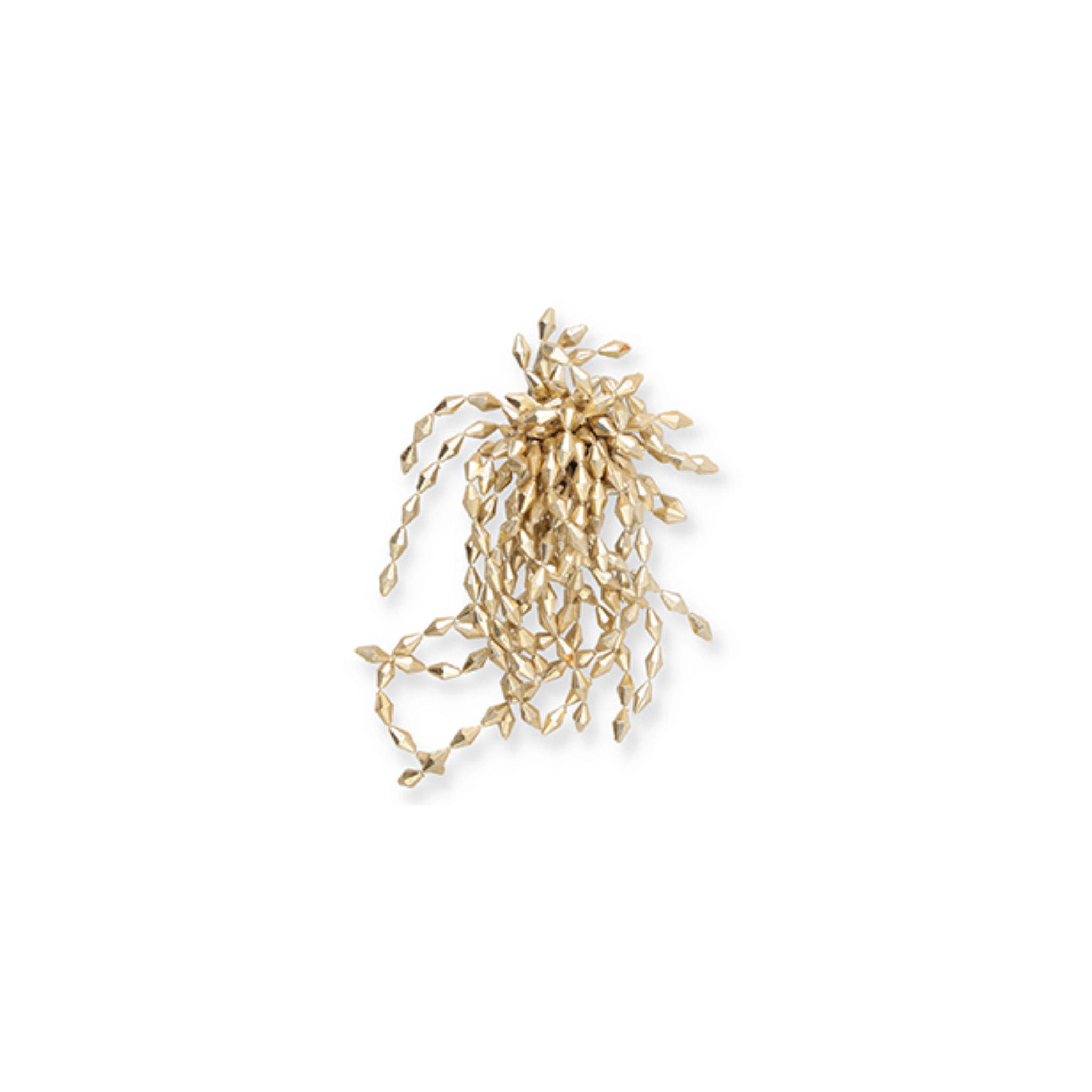 Brooch pin gold strands