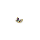 10026 brooch pin gold green purple butterfly