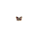 brooch butterfly purple, green, gold 