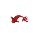 10032 brooch pin red statement koi carp