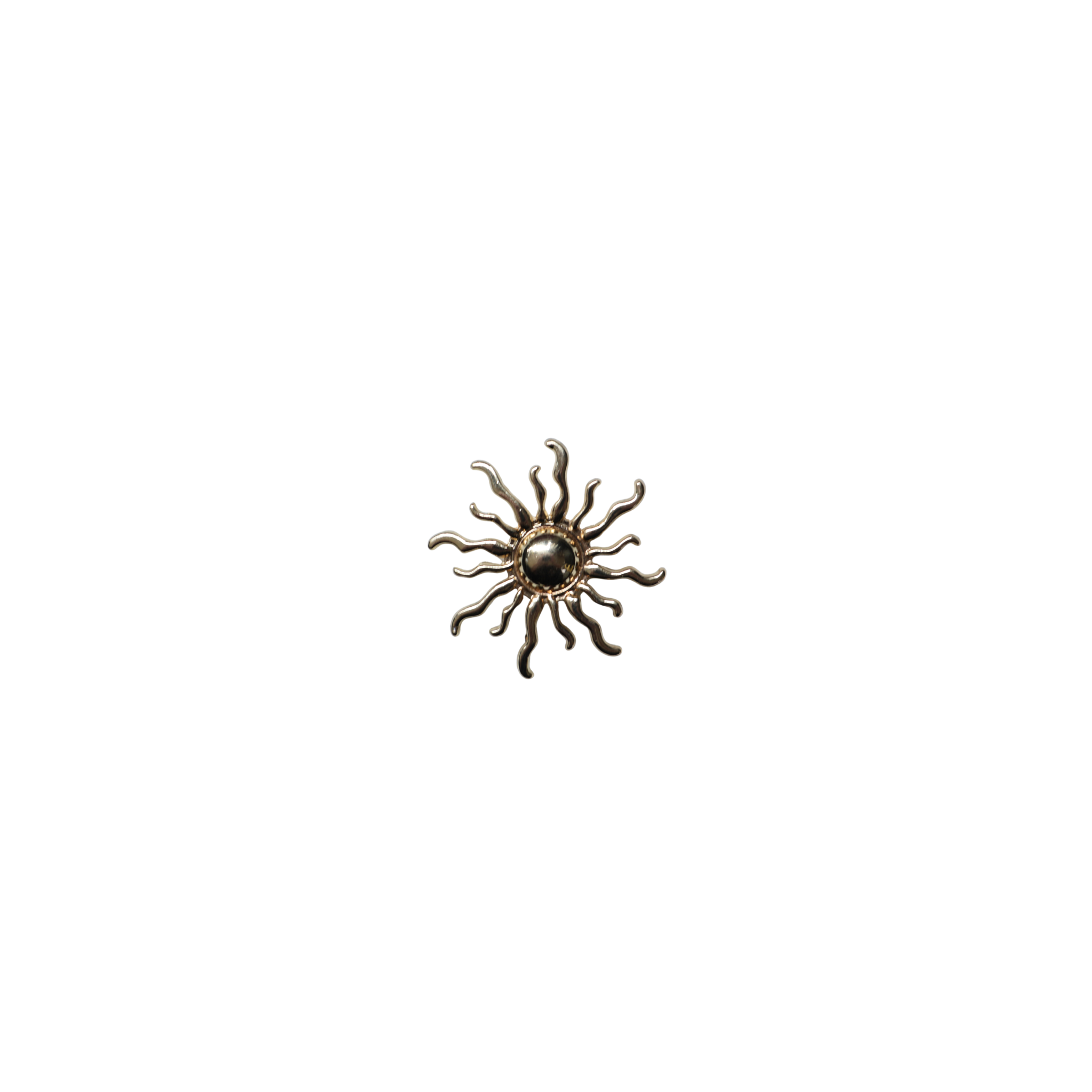 Brooch magnet gold sun