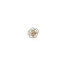10054 brooch magnet flower gold silver