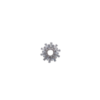 Broche zilver zonnestralen