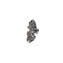 broche zilver blad achterzijde