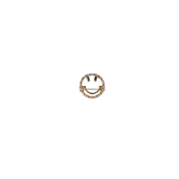broche goud en zilver smiley