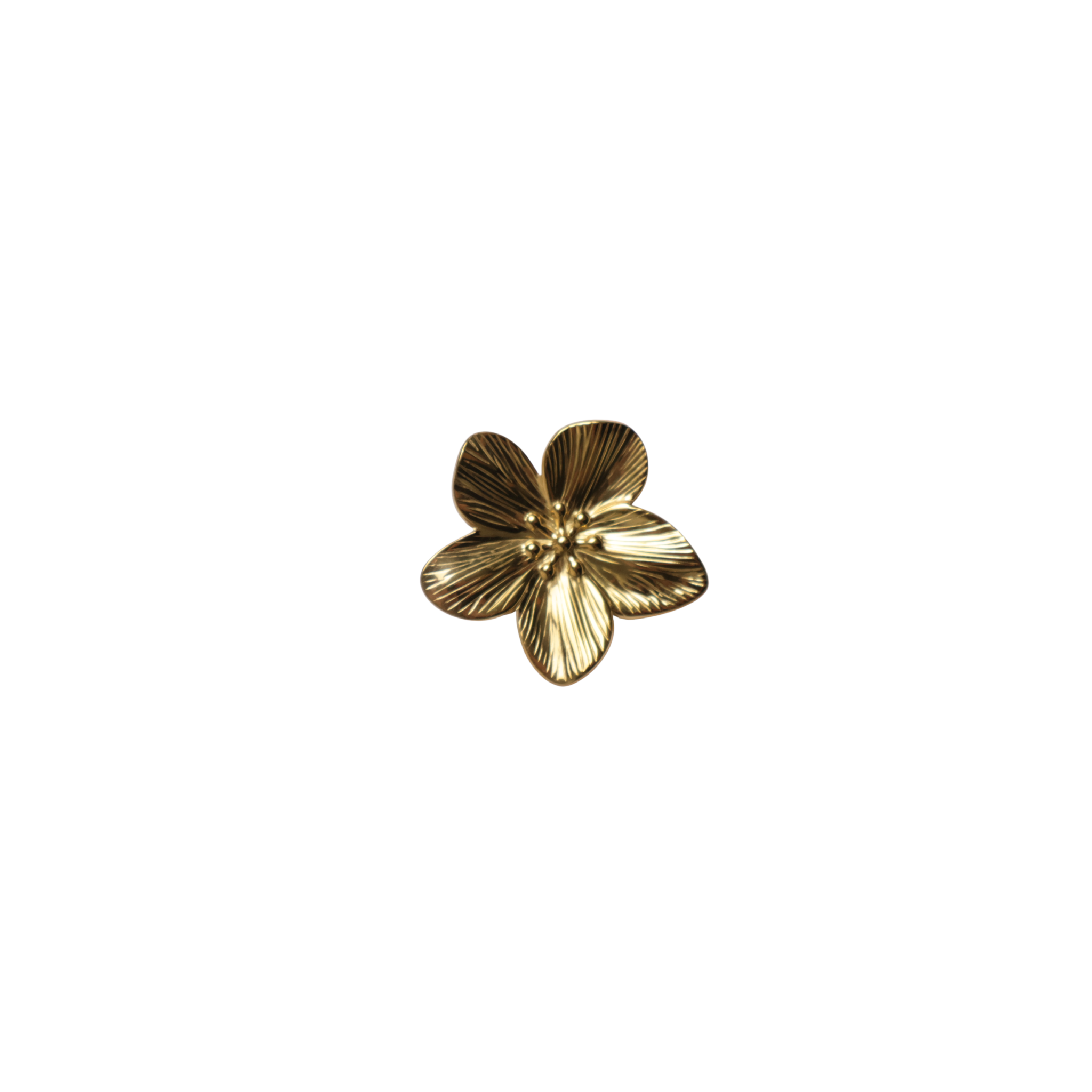Brooch pin gold flower