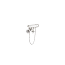 safety pin zilver met kralen en ketting
