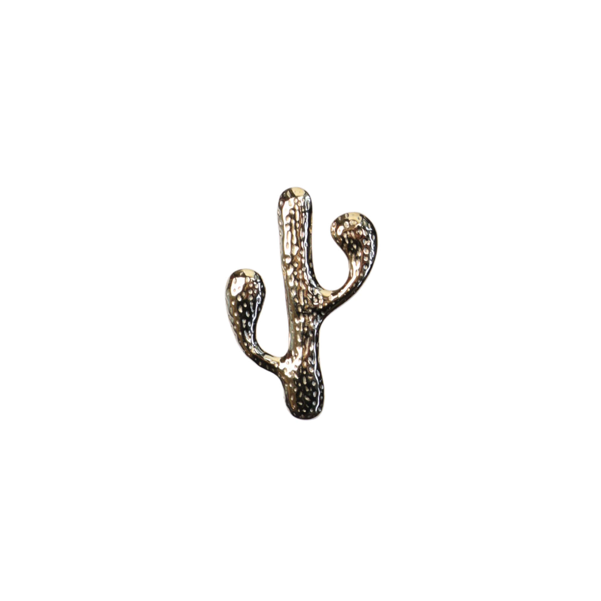 Gold cactus pin