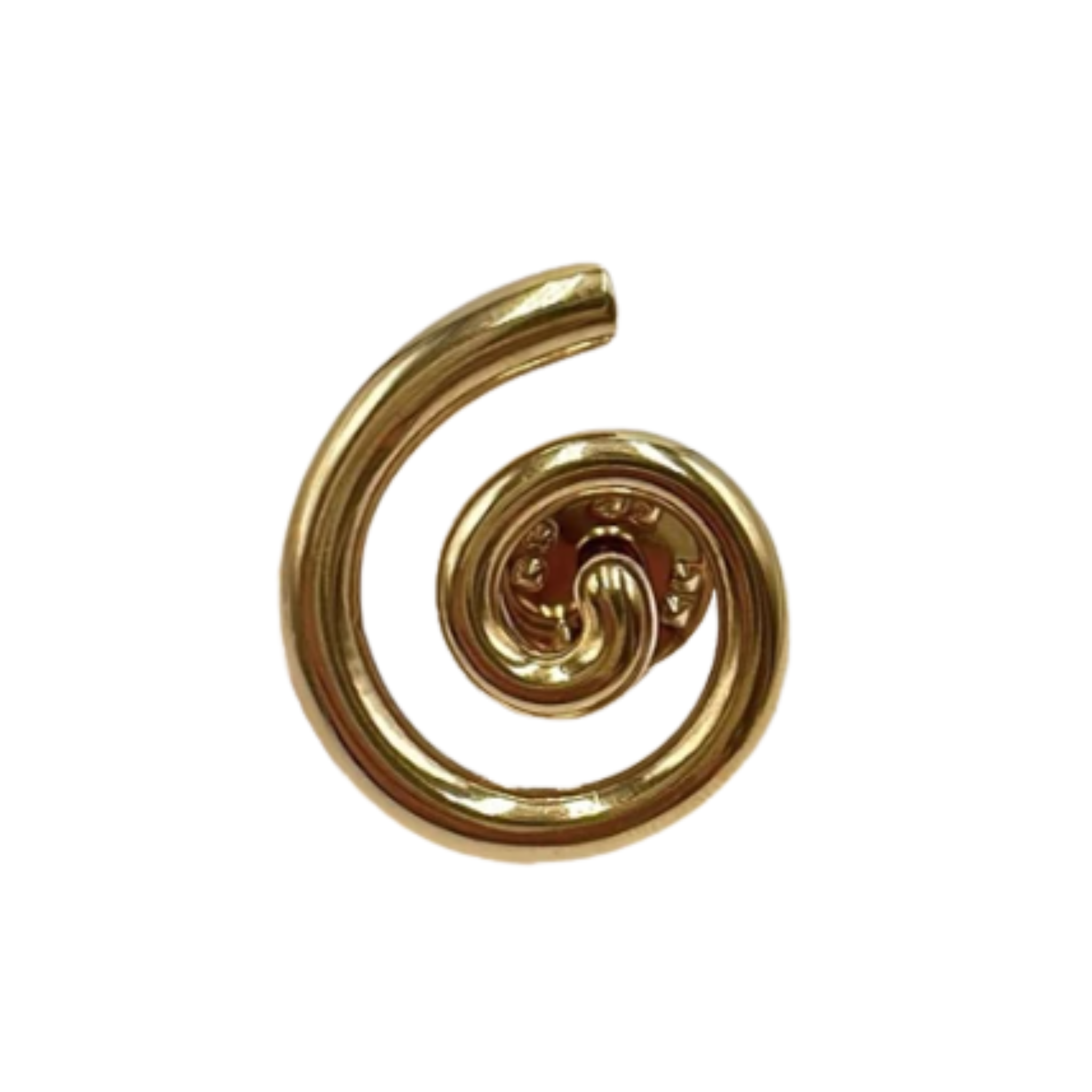 Gold spiral pin