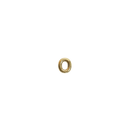 pin letter o gold