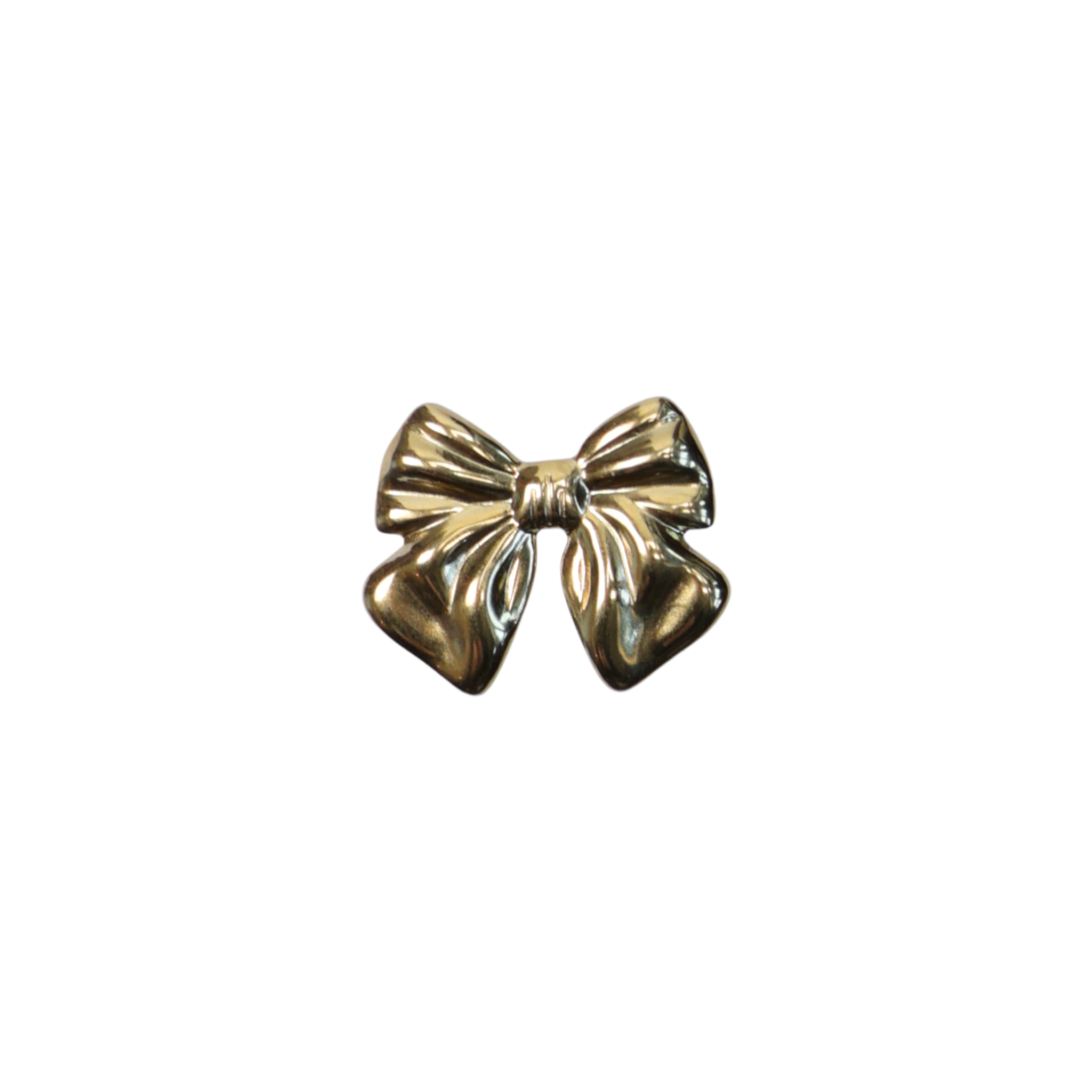 Gold bow pin