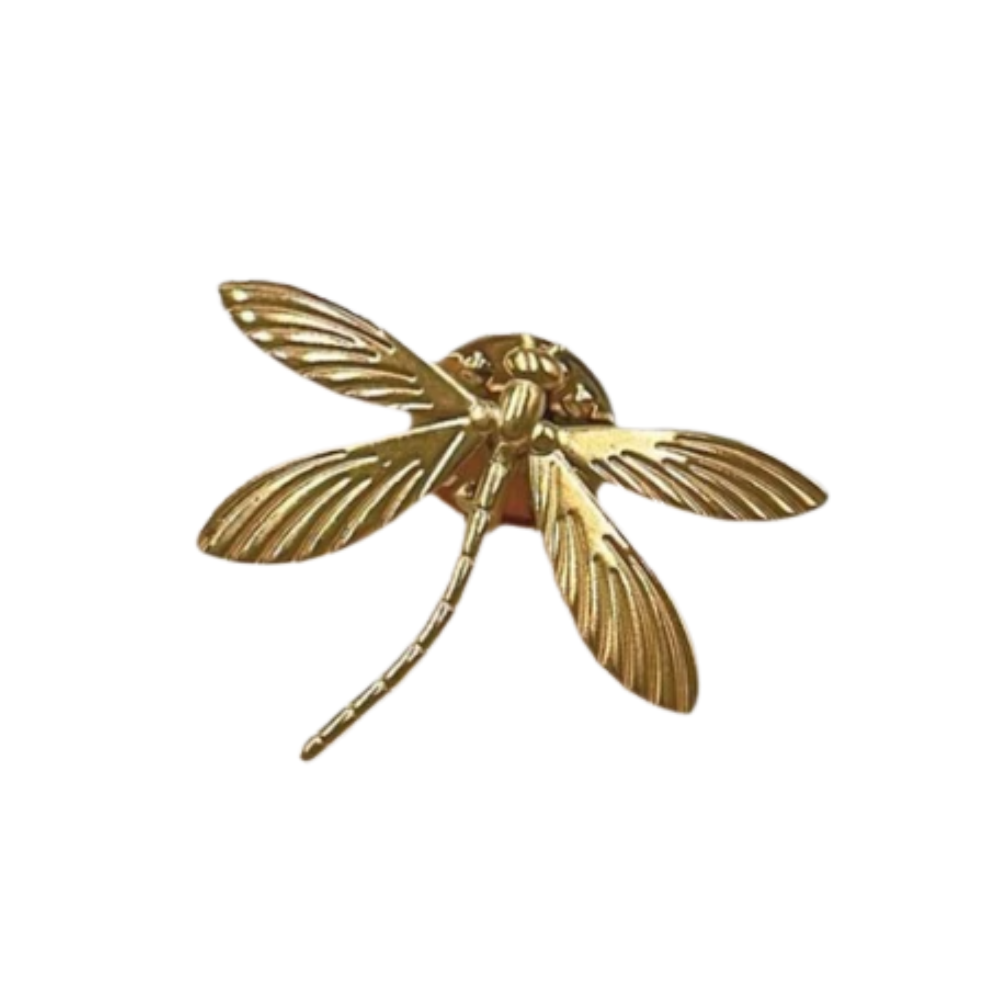 Gold dragonfly pin