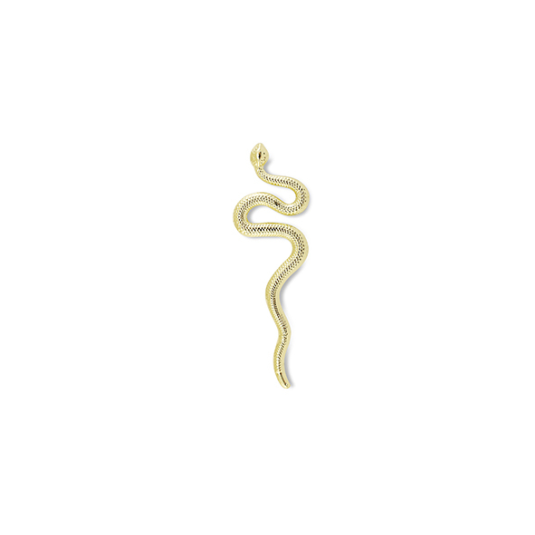 Gold snake pin