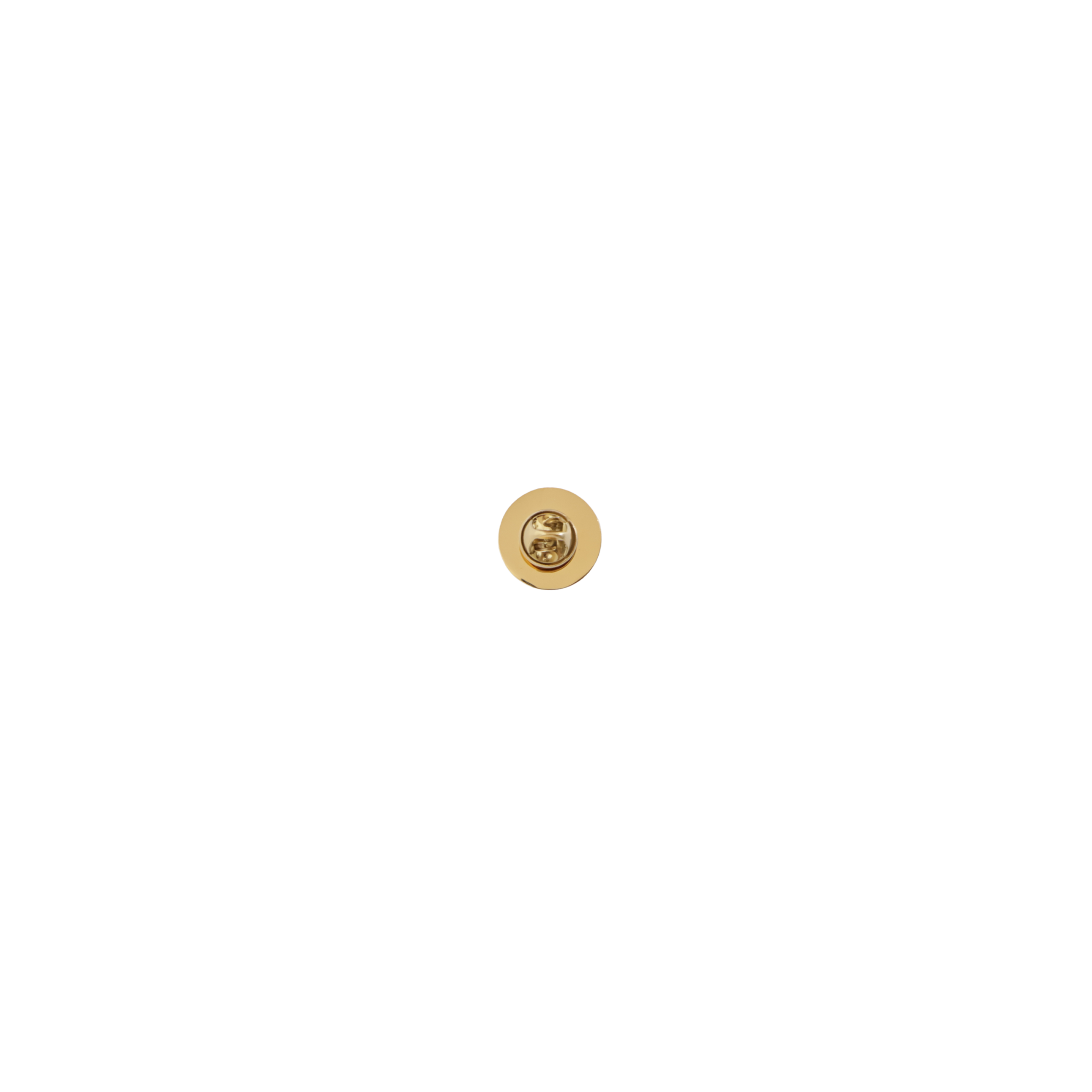 Pin gold and white with two palm trees