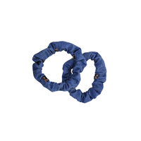 Mouwophouder denim stof met panter hartjes