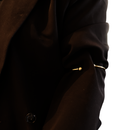 Gold sleevholder with 2 balls on black blazer