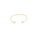 Sleeve holder flexibele stainless steel gold with 2 balls