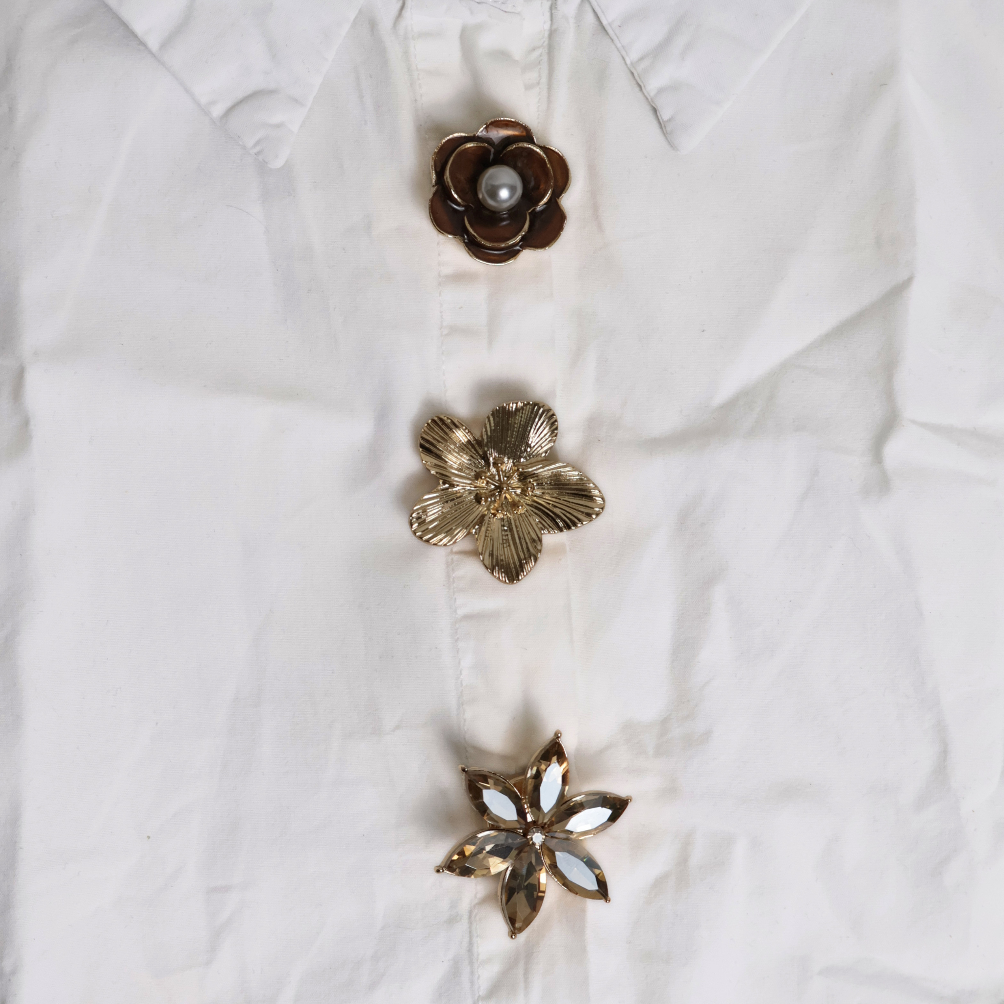 Button cover champagne star